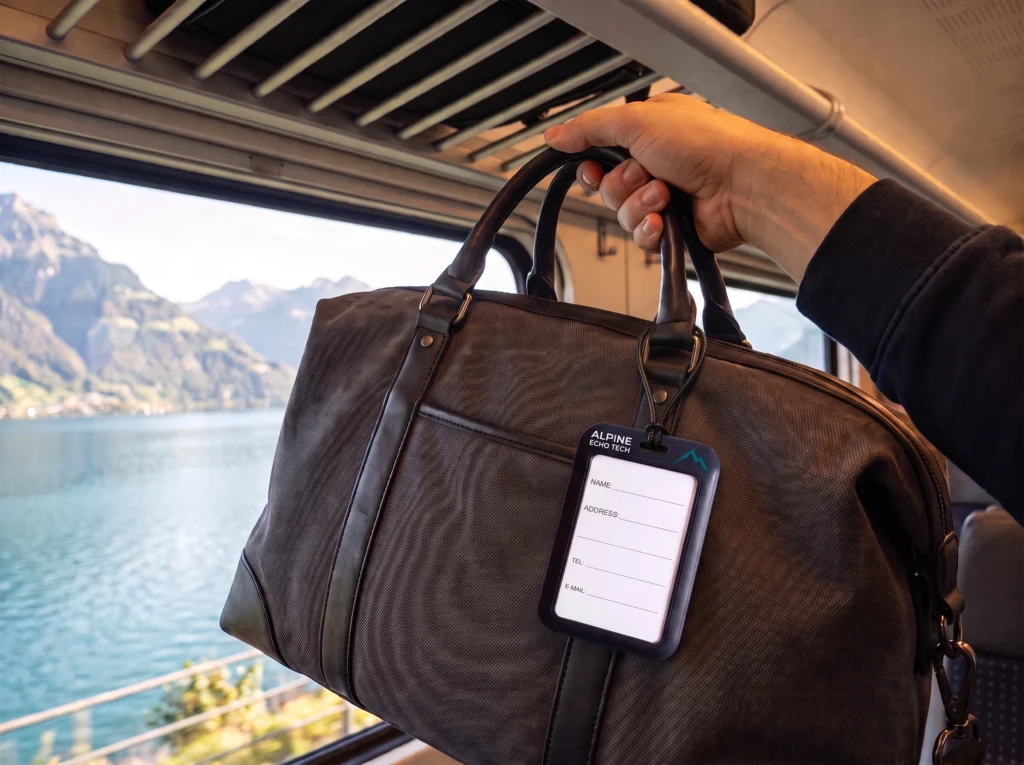 Luggage an der Reisetasche